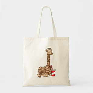 Giraffe met Drink Tote Bag
