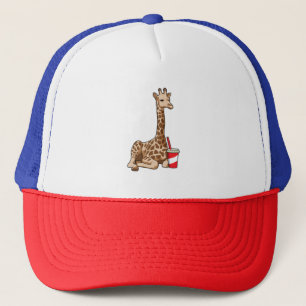 Giraffe met Drink Trucker Pet
