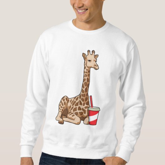 Giraffe met Drink Trui (Voorkant)