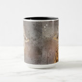 Giraffe met een Grin Wildlife Safari Animal Mok (Midden)