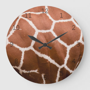Giraffe met getallen grote klok