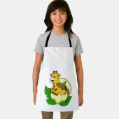 Giraffe met leder en eieren schort (Insitu)