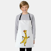 Giraffe met lint schort (Gedragen)