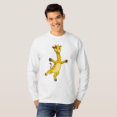 Giraffe met lint t-shirt (Voorkant volledig)