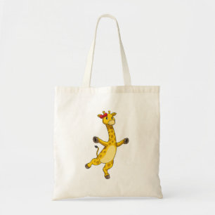 Giraffe met lint tote bag
