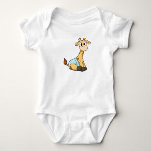 Giraffe met onderbroek romper
