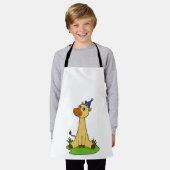 Giraffe met pet van de partij schort (Gedragen)