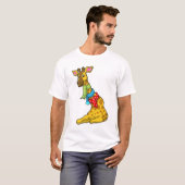 Giraffe met Scarf T-shirt (Voorkant volledig)