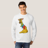 Giraffe met Scarf T-shirt (Voorkant volledig)