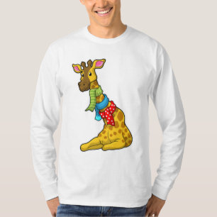 Giraffe met Scarf T-shirt