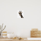 Giraffe met Steampunk zonnebrillen Poster (Keuken)