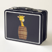 Giraffe met vat (Achterkant)