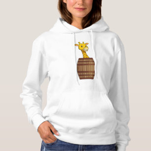 Giraffe met vat hoodie