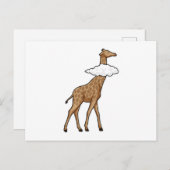 Giraffe met wolk briefkaart (Voorkant / Achterkant)