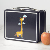 Giraffe met wolken (In situ)
