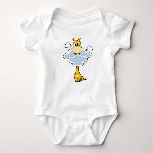 Giraffe met wolken romper (Voorkant)