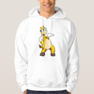 Giraffe met zonnebril hoodie