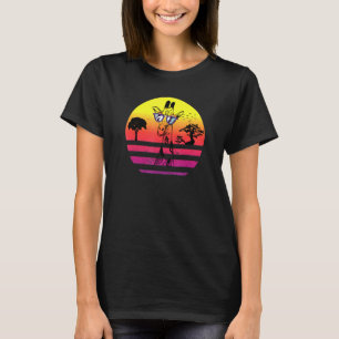 Giraffe met zonnebril Retro  Sun T-shirt