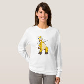 Giraffe met zonnebril t-shirt (Voorkant volledig)