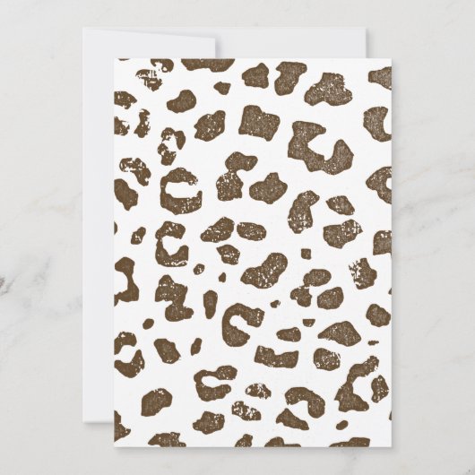 Giraffe minime Thème Anniversaire Invitation (Dos)