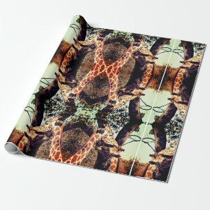 Giraffe modern kunstcadeaupapier cadeaupapier
