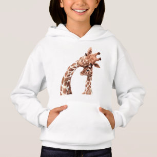 Giraffe moeder en knuppels