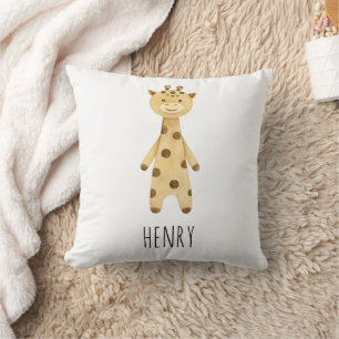 Giraffe monogram. Leuk modern Kussen