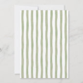 Giraffe Monogramme Baby shower Invitation (Dos)