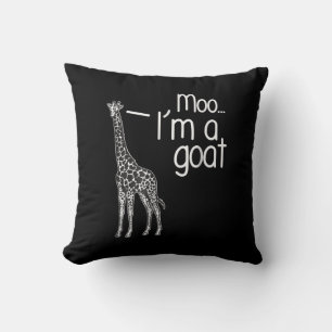 Giraffe Moo Ik ben een geit Kussen