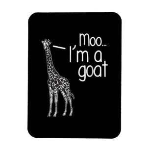 Giraffe Moo Ik ben een geit Magneet