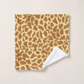 Giraffe Motif fourrure Exotique (Gant de toilette)