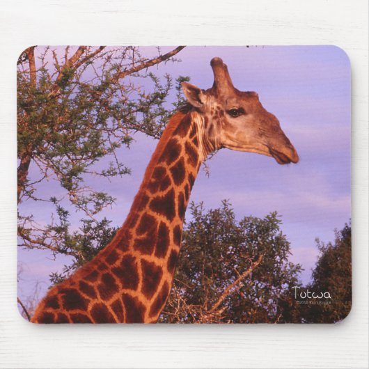 Giraffe Mousepad Muismat (Voorkant)
