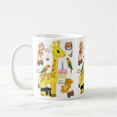 Giraffe Mug Joyeux Anniversaire Mug (Gauche)