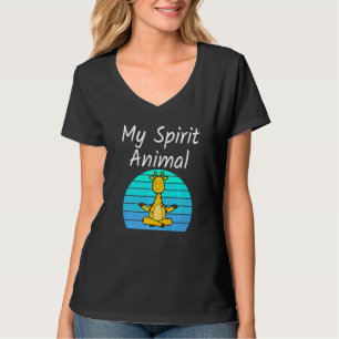 Giraffe My Spirit Animal Relaxing Mediation Yoga G T-shirt