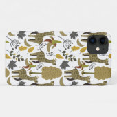 Giraffe naadloos gele patroon Case-Mate iPhone case (Achterkant (horizontaal))