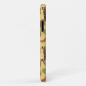 Giraffe naadloze gele ondergrond patroon Case-Mate iPhone case (Achterkant/rechts)