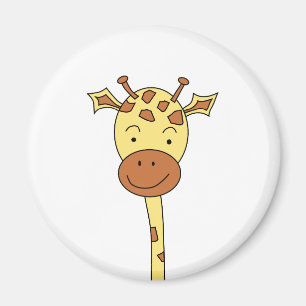 Giraffe naar voren gericht. Cartoon. Magneet