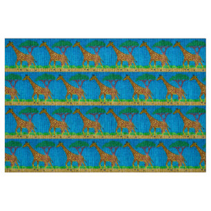 Giraffe - Natuurlijke Linnen Stof