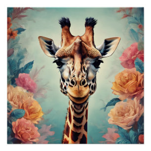 Giraffe no 10 Poster brillant