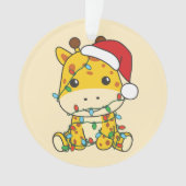 Giraffe Noël Animaux d'hiver Giraffes (devant)