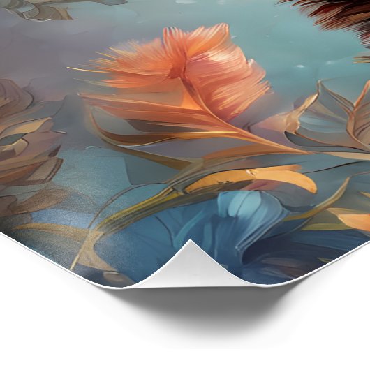 Giraffe nr. 11 Glanzend Poster Perfect Poster (Hoek)