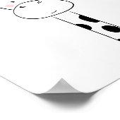Giraffe Nursery Print Black en white modern zoo (Hoek)