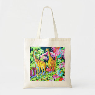 Giraffe Oerwoud Budget BagTote Tote Bag