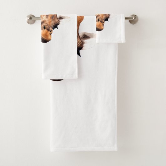 Giraffe Oerwoud Dierportret Bad Handdoek (Insitu)