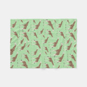 Giraffe Oerwoud Safari Animal Fleece Deken (Voorkant (Horizontaal))