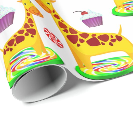 Giraffe ompakken papier (Rol Hoek)
