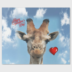 Giraffe ompakken papier