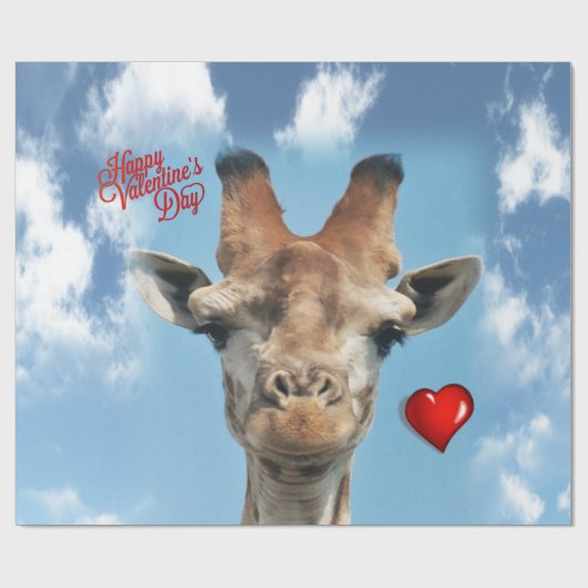 Giraffe ompakken papier (Vlak)