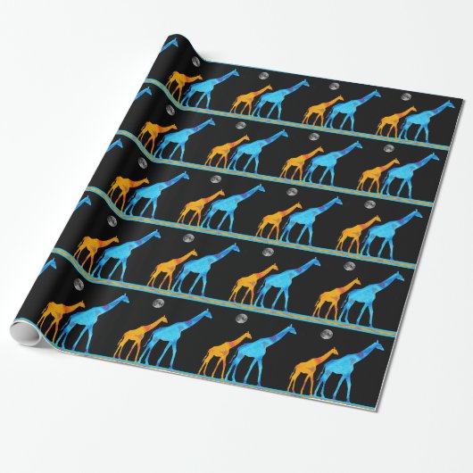 Giraffe ompakken papier (Uitgerold)