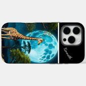Giraffe onder maanlicht Case-Mate iPhone case (Achterkant (horizontaal))